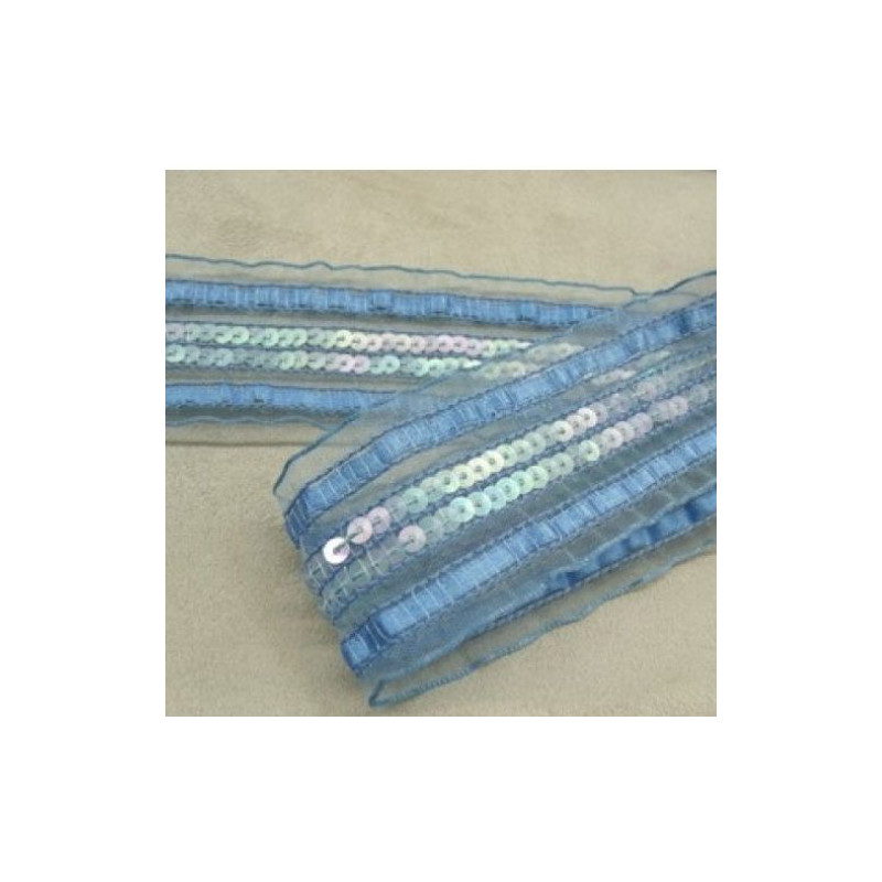 Ruban Organza Avec Sequin 40 mm
