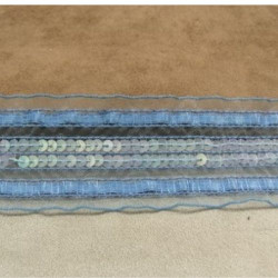 Ruban Organza Avec Sequin 40 mm