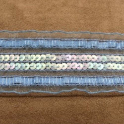 Ruban Organza Avec Sequin 40 mm
