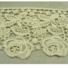 Guipure Ruban Coton Brodé Ecru 10 cm