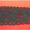 Ruban Brodé 100% Coton Noir 70 mm