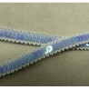 Galon Acrylique Scintillante  Pailleté Bleu 10 mm