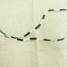 LOT de Ruban pailleté sequin  montée sur fil noir et blanc 4 mm