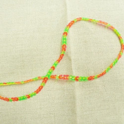 lot de Ruban pailleté sequin  montée sur fil bicolore rouge et vert 6 mm