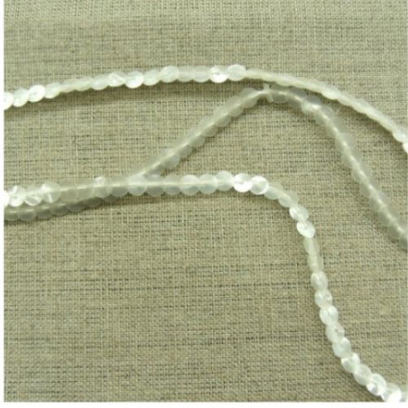 lot de Ruban pailleté sequin montée sur fil nacré 5 mm