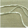 lot de Ruban pailleté sequin montée sur fil nacré 5 mm