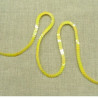 lot de Ruban pailleté sequin montée sur fil jaune 5 mm