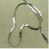 lot de ruban pailleté sequin montée sur fil argent brillant 6 mm