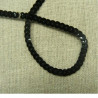 lot de Ruban pailleté sequin montée sur fil noir 5 mm