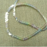 lot de Ruban pailleté sequin montée sur fil transparent 5 mm