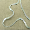 lot de Ruban pailleté sequin montée sur fil bleu clair 5 mm