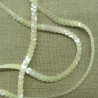 lot de Ruban pailleté sequin montée sur fil blanc cassé 5 mm