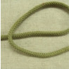 cordon polyester& coton vert kaki 5 mm