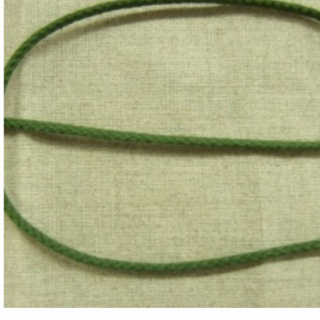 cordon polyester & coton  vert olive 3 mm