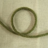 cordon polyester & coton  vert  4 mm