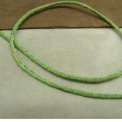 LOT DE 3 METRES RUBAN QUEUE DE RAT VERT ANIS  LEGEREMENT SATINE 2.5 mm