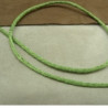 LOT DE 3 METRES RUBAN QUEUE DE RAT VERT ANIS  LEGEREMENT SATINE 2.5 mm