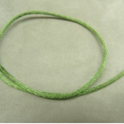 LOT DE 3 METRES RUBAN QUEUE DE RAT VERT ANIS  LEGEREMENT SATINE 2.5 mm