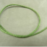LOT DE 3 METRES RUBAN QUEUE DE RAT VERT ANIS  LEGEREMENT SATINE 2.5 mm