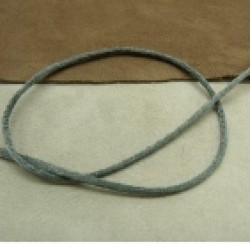 LOT DE 3 METRES RUBAN QUEUE DE RAT GRIS  LEGEREMENT SATINE 2.5 mm