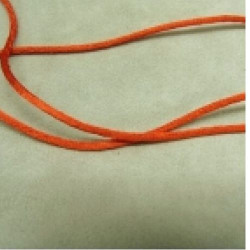 LOT DE 3 METRES RUBAN QUEUE DE RAT ROUGE  ECLATANT 2.5 mm