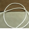 LOT DE 3 METRES RUBAN QUEUE DE RAT BLANC  LEGEREMENT SATINE 2.5 mm