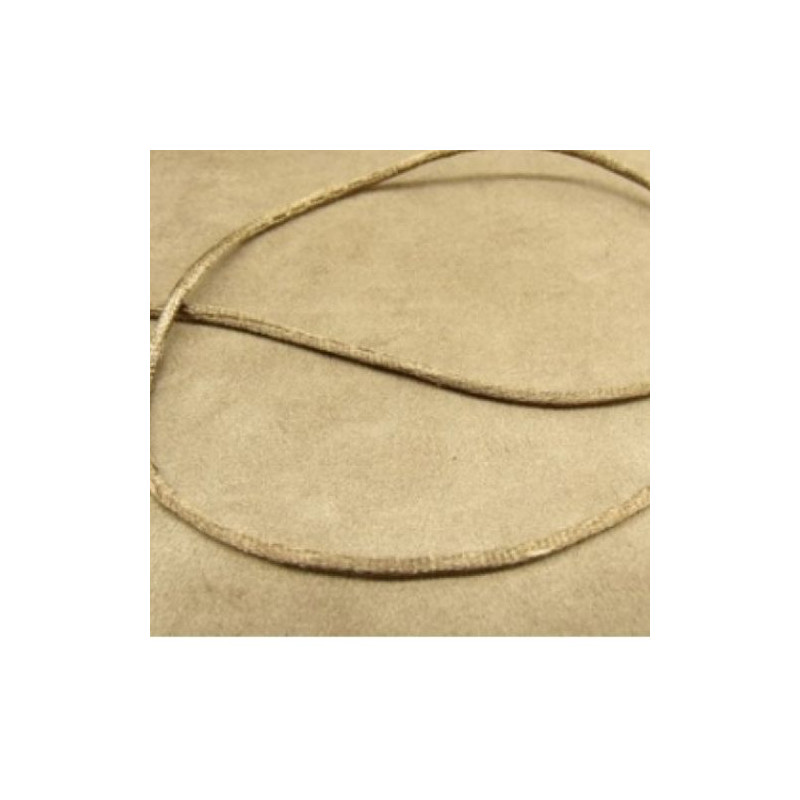 LOT DE 3 METRES RUBAN QUEUE DE RAT MARRON LEGEREMENT SATINE 2.5 mm