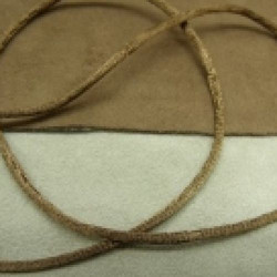 LOT DE 3 METRES RUBAN QUEUE DE RAT MARRON LEGEREMENT SATINE 2.5 mm