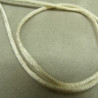 LOT DE 3 METRES RUBAN QUEUE  DE RAT blanc cassé  LEGEREMENT SATINE 2.5 mm