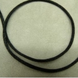 LOT DE 3 METRES RUBAN QUEUE DE RAT NOIR LEGEREMENT SATINE 2.5 mm