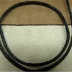 LOT DE 3 METRES RUBAN QUEUE DE RAT NOIR LEGEREMENT SATINE 2.5 mm