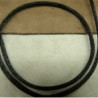 LOT DE 3 METRES RUBAN QUEUE DE RAT NOIR LEGEREMENT SATINE 2.5 mm