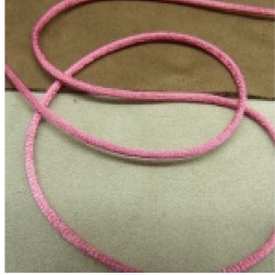 LOT DE 3 METRES RUBAN QUEUE DE RAT ROSE FUSCHIA LEGEREMENT SATINE 2.5 mm