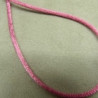 LOT DE 3 METRES RUBAN QUEUE DE RAT ROSE FUSCHIA LEGEREMENT SATINE 2.5 mm