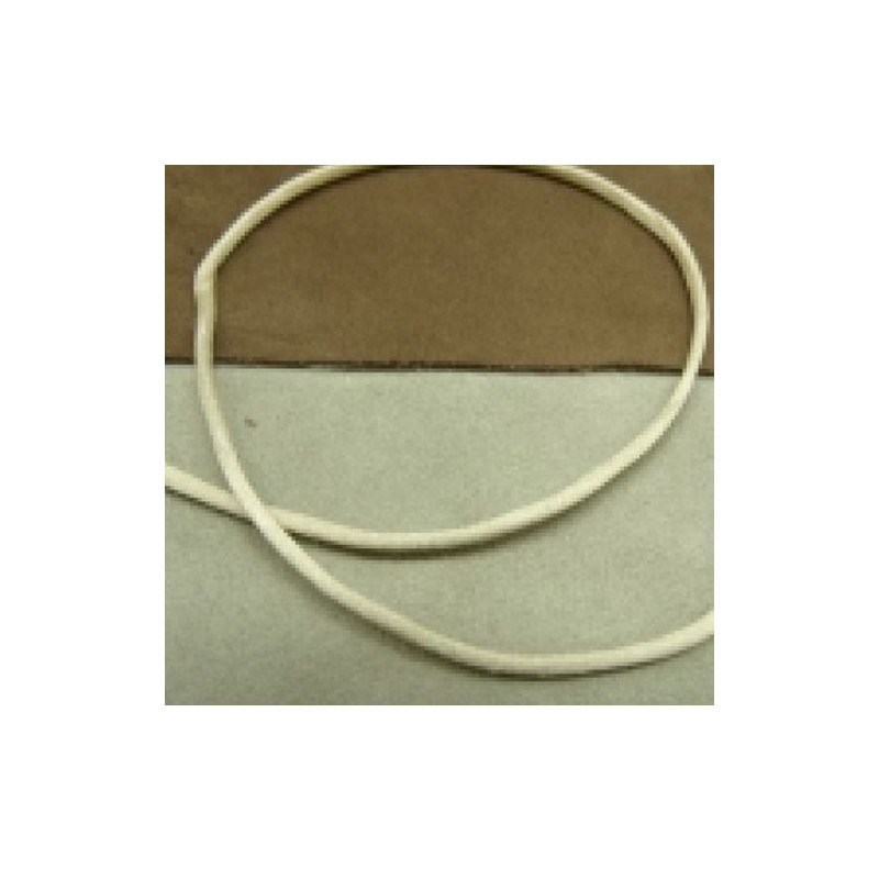 LOT DE 3 METRES RUBAN QUEUE DE RAT CREME LEGEREMENT SATINE 2.5 mm