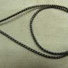RUBAN QUEUE DE RAT NOIR INCRUSTE ARGENT 2.5 mm
