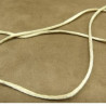 LOT DE 3 METRES RUBAN QUEUE DE RAT BEIGE LEGEREMENT SATINE  2.5 mm