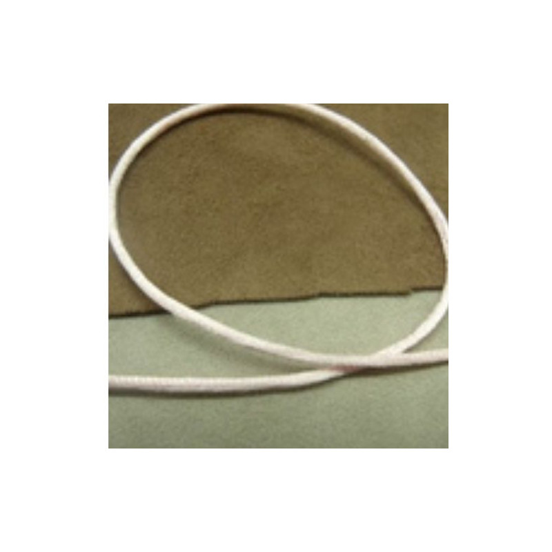 LOT DE 3 METRES RUBAN QUEUE DE RAT ROSE PALE LEGEREMENT SATINE 2.5 mm