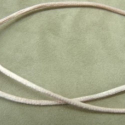 LOT DE 3 METRES RUBAN QUEUE DE RAT ROSE PALE LEGEREMENT SATINE 2.5 mm