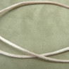 LOT DE 3 METRES RUBAN QUEUE DE RAT ROSE PALE LEGEREMENT SATINE 2.5 mm