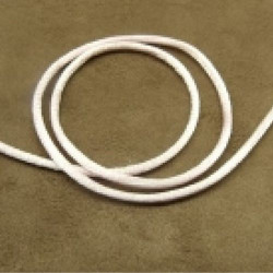 LOT DE 3 METRES RUBAN QUEUE DE RAT ROSE PALE LEGEREMENT SATINE 2.5 mm