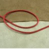 LOT DE 3 METRES RUBAN QUEUE DE RAT ROUGE  LEGEREMENT SATINE 2.5 mm