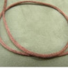 LOT DE 3 METRES RUBAN QUEUE DE RAT BRIQUE LEGEREMENT SATINE 2.5 mm
