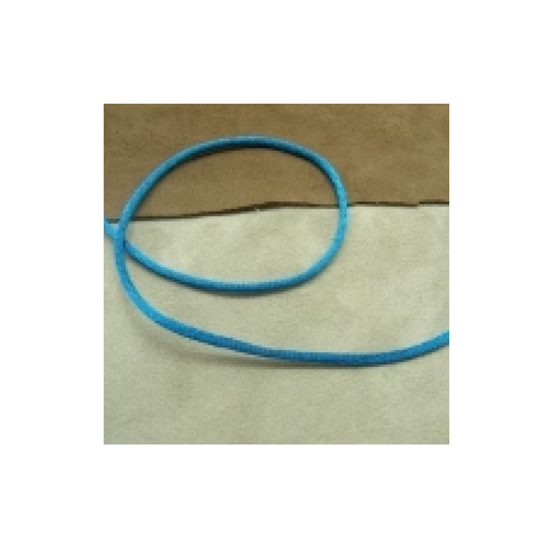 LOT DE 3 METRES RUBAN QUEUE DE RAT BLEU ROI  LEGEREMENT SATINE 2.5 mm