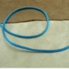 LOT DE 3 METRES RUBAN QUEUE DE RAT BLEU ROI  LEGEREMENT SATINE 2.5 mm