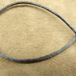LOT DE 3 METRES RUBAN QUEUE DE RAT AUBERGINE LEGEREMENT SATINE 2.5 mm