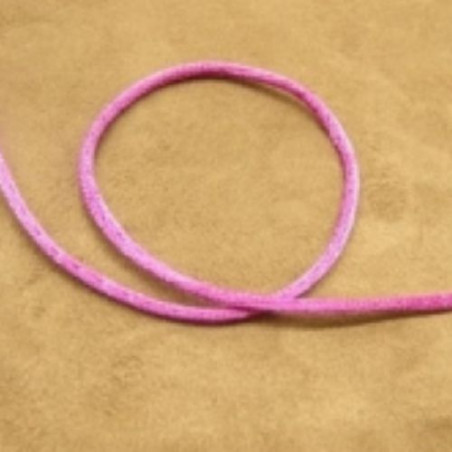 LOT DE 3 METRES RUBAN QUEUE DE RAT VIOLET LEGEREMENT SATINE 2.5 mm