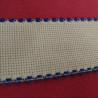 ruban à broder bleu roi et blanc 50 mm
