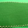 ruban à broder vert & or 8 cm