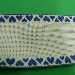 ruban à broder bleu motif...